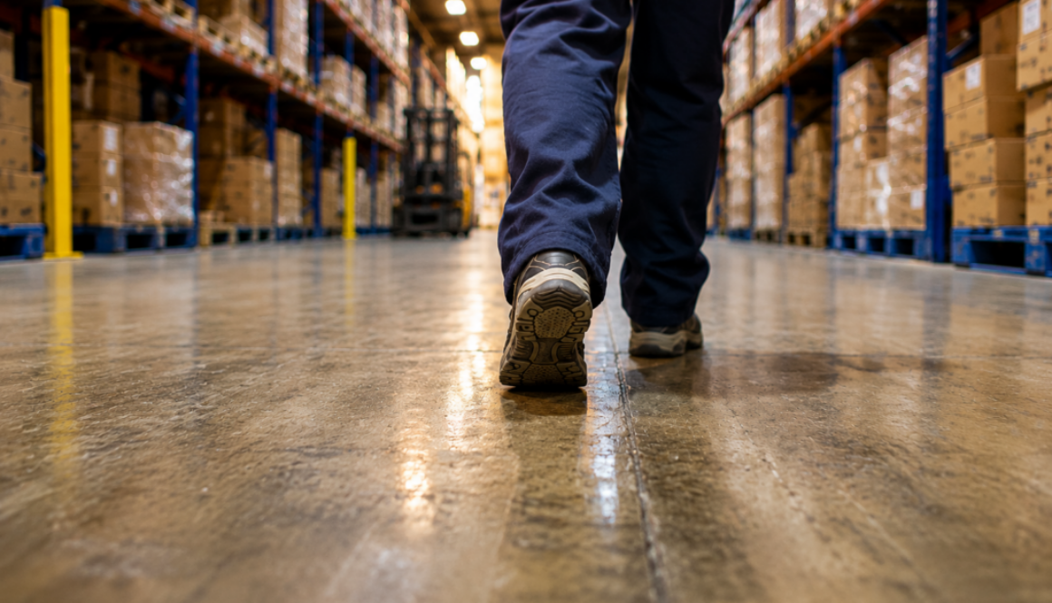 recruiter walking through facility during onsite recruiting support