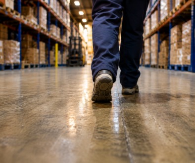 recruiter walking through facility during onsite recruiting support