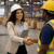 manufacturing hiring manager interviewing candidate inside warehouse facility